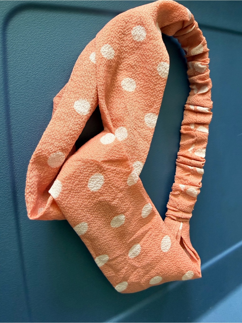 Polka Dot Pink Twist Headband
